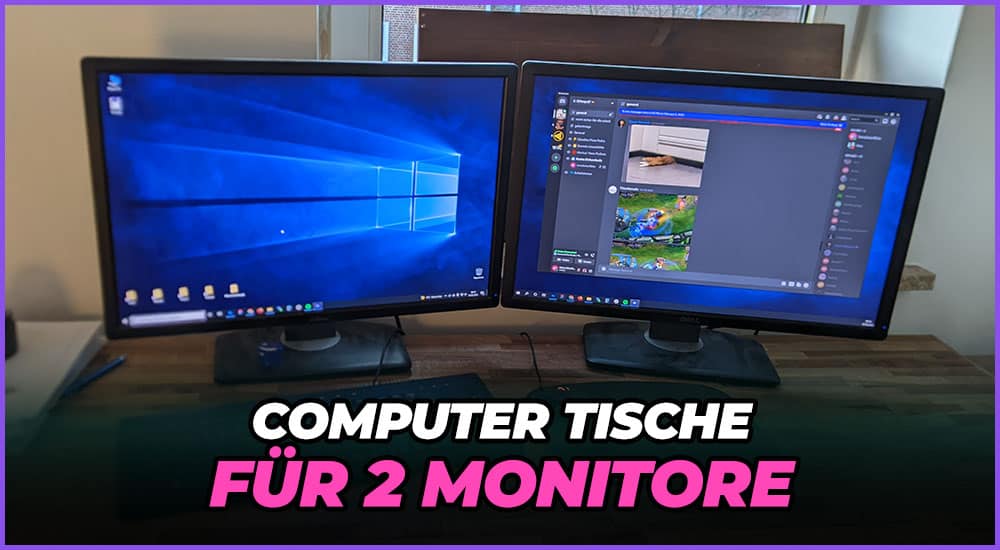 Computertisch für 2 Monitore